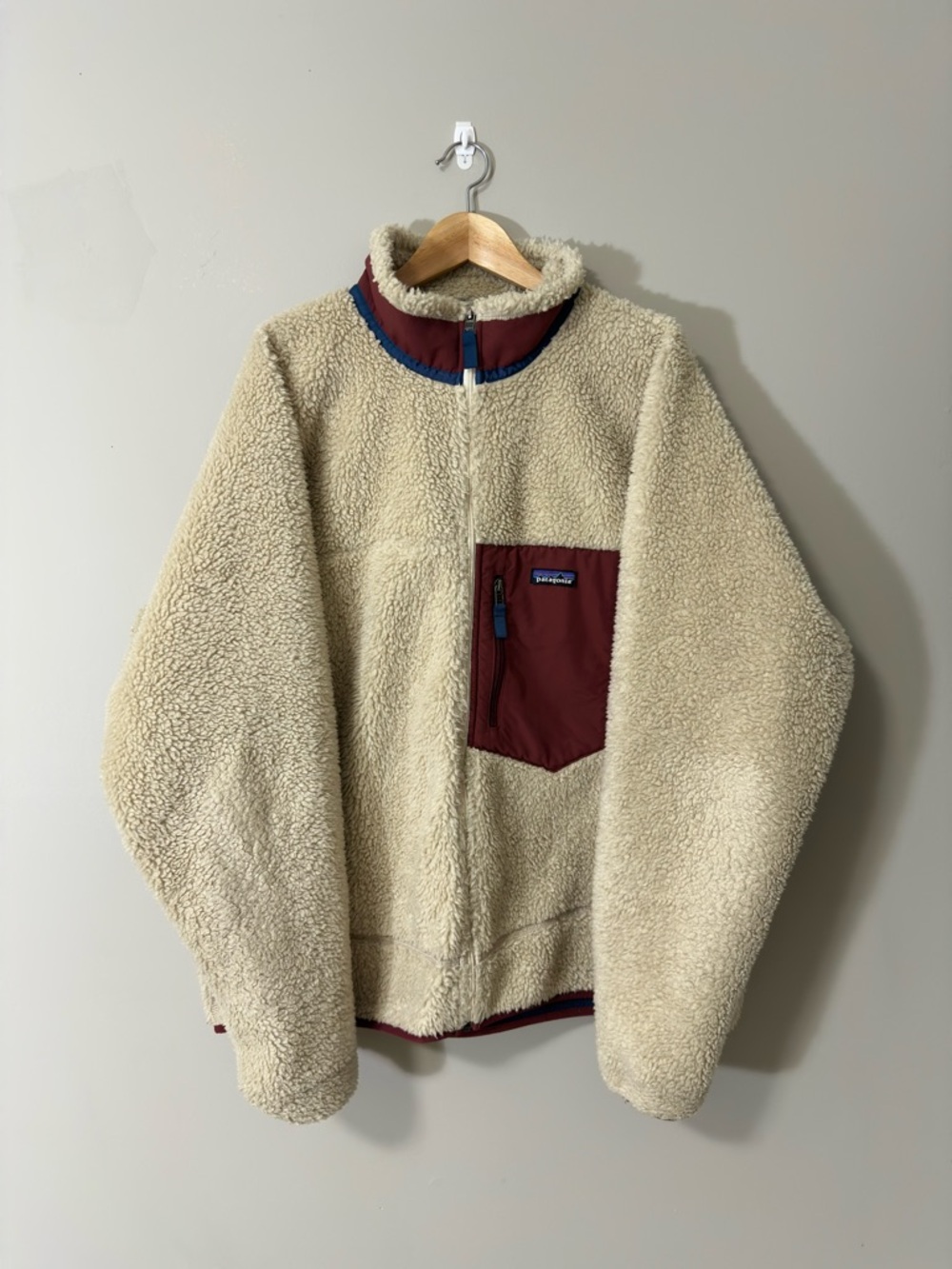 Patagonia Retro-X Fleece Jacket Natural/Sequoia Red
